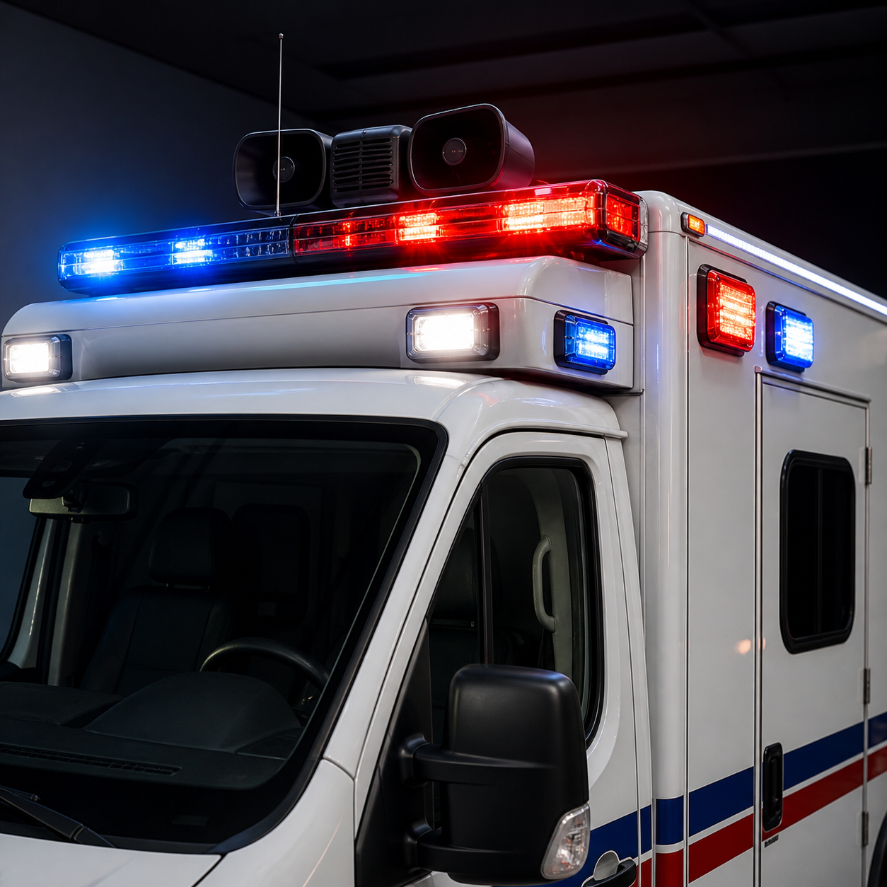 Emergency Lighting and Siren